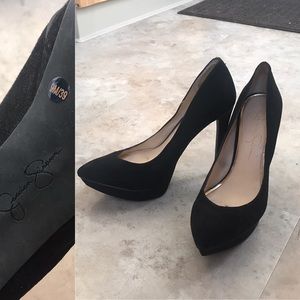 JESSICA SIMPSON black platform heel